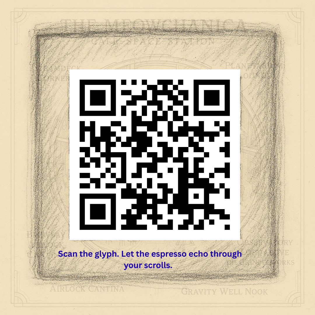 Steampunk Barista QR